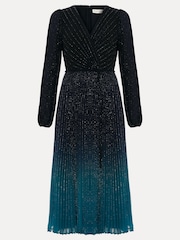 Phase Eight Black Simara Midi Dress - Image 6 of 6