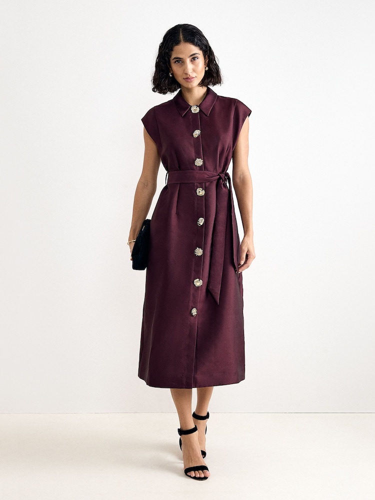 Phase Eight Red Ciara Shirt Dress - Image 1 of 7