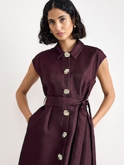 Phase Eight Red Ciara Shirt Dress - Image 4 of 7
