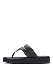 Clarks Black Leather Alda Walk Sandals - Image 2 of 6
