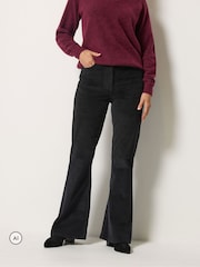 Schwarz - Long Tall Sally Bootcut-Jeans aus Baumwollcord - Bild 2 von 6