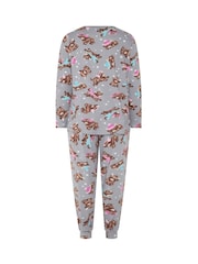 Γκρι - Yours Curve Fleece Pyjama Set - Εικόνα 7 από 7