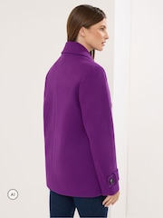 Star by Julien MacDonald Purple Pea Coat - Image 3 of 5