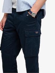 Superdry Blue Slim Taper Cargo Trousers - Image 3 of 5