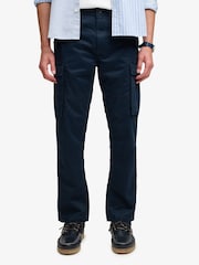 Superdry Blue Slim Taper Cargo Trousers - Image 4 of 5