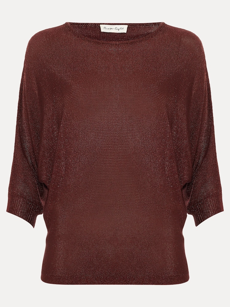 Phase Eight Brown Metallic Cristine Knit Jumper - Image 8 of 8 Phase Eight Brown Metallic Cristine Knit Jumper - Image 8 of 8