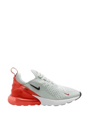 Nike White/Red Air Max 270 Trainers - Image 1 of 12