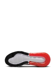 Nike White/Red Air Max 270 Trainers - Image 10 of 12