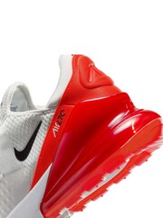 Nike White/Red Air Max 270 Trainers - Image 11 of 12