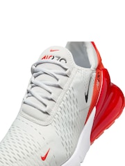 Nike White/Red Air Max 270 Trainers - Image 12 of 12