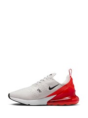 Nike White/Red Air Max 270 Trainers - Image 2 of 12