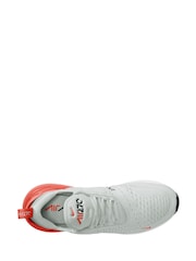 Nike White/Red Air Max 270 Trainers - Image 6 of 12