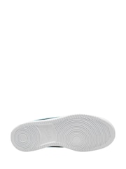 Nike Black/Glacier Blue Court Vision Low Trainers - Image 4 of 4