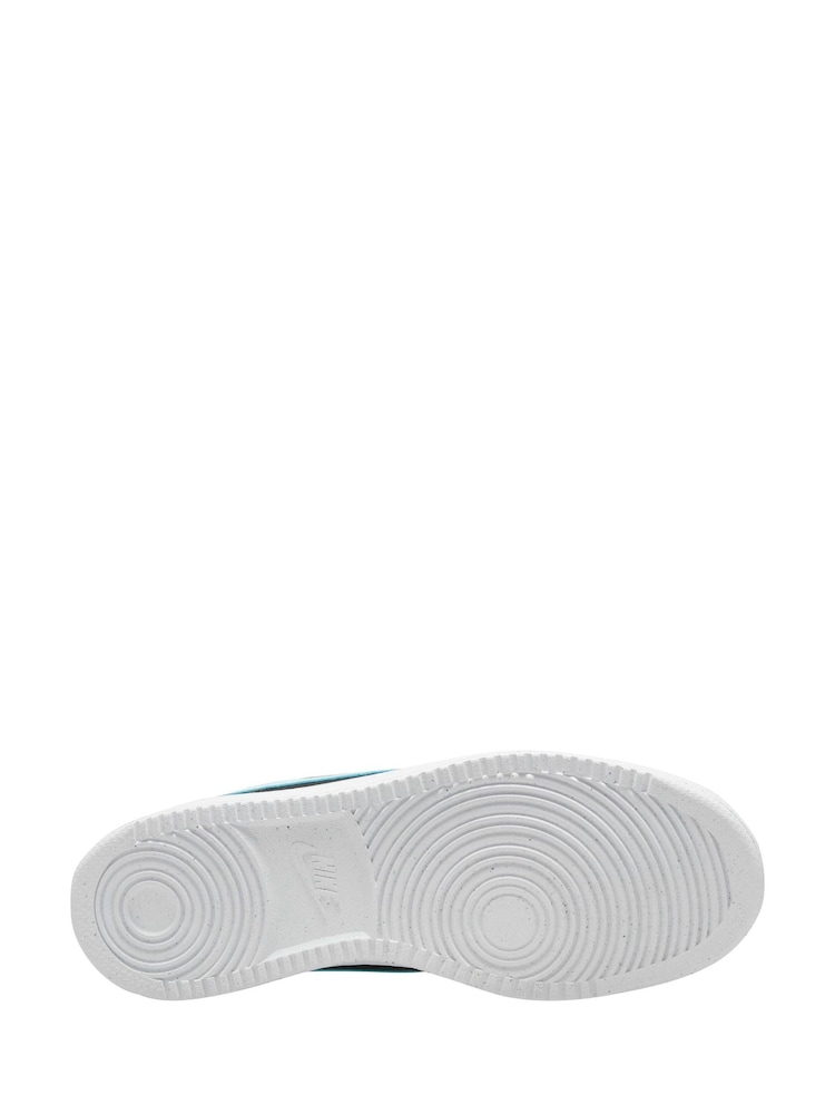 Nike Black/Glacier Blue Court Vision Low Trainers - Image 4 of 4