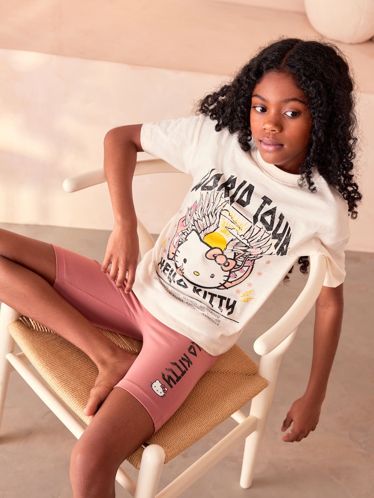 أبيض - Hello Kitty Short Pyjamas 1 Pack (3-14yrs) - صورة 1 من 8