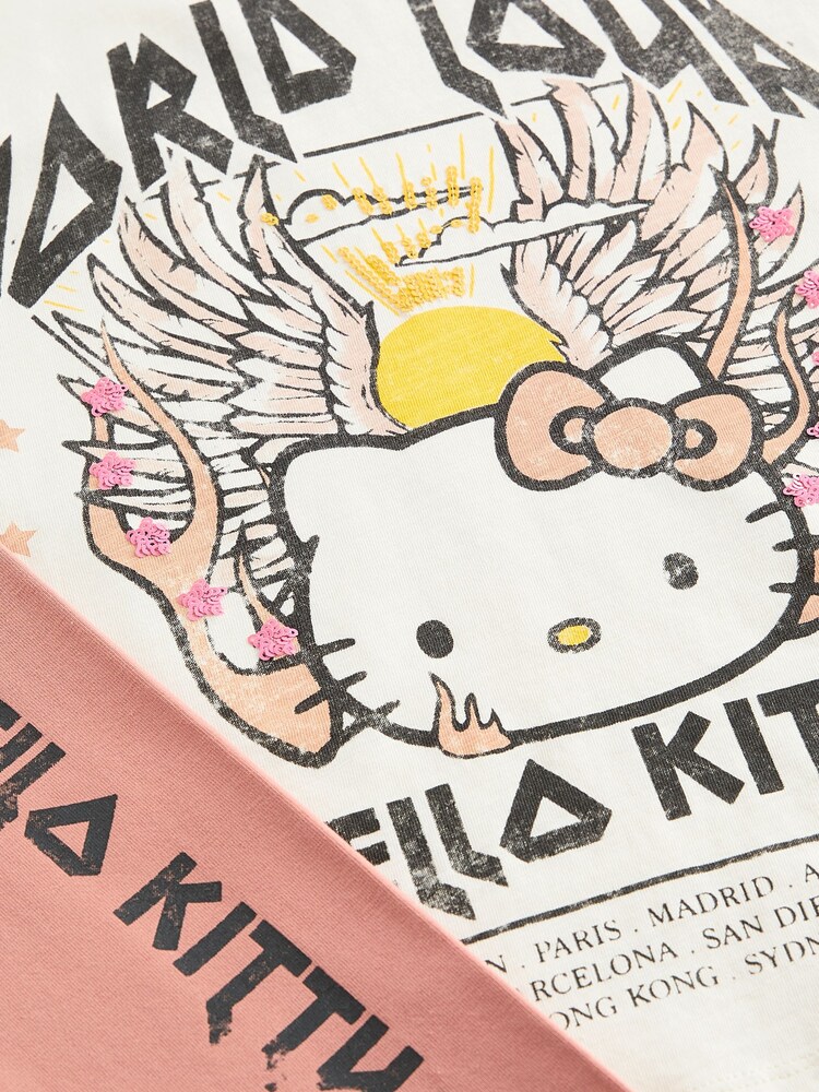 أبيض - Hello Kitty Short Pyjamas 1 Pack (3-14yrs) - صورة 8 من 8