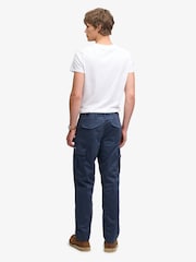 Superdry Blue Regular Tapered Cargo Trousers - Image 4 of 6