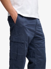 Superdry Blue Regular Tapered Cargo Trousers - Image 5 of 6