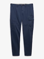 Superdry Blue Regular Tapered Cargo Trousers - Image 6 of 6