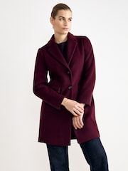 Phase Eight Red Lydia Wool Coat - Image 1 of 7