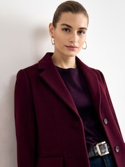 Phase Eight Red Lydia Wool Coat - Image 4 of 7