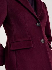 Phase Eight Red Lydia Wool Coat - Image 5 of 7