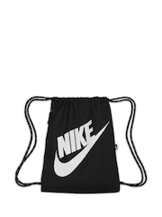 Nike Black/chrome Heritage Gymsack (13L) - Image 1 of 10