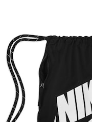 Nike Black/chrome Heritage Gymsack (13L) - Image 4 of 10