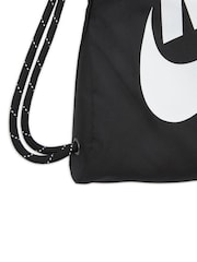Nike Black/chrome Heritage Gymsack (13L) - Image 5 of 10