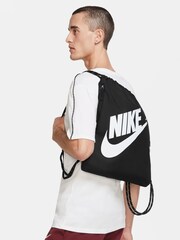 Nike Black/chrome Heritage Gymsack (13L) - Image 7 of 10