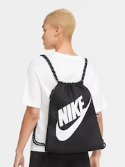 Nike Black/chrome Heritage Gymsack (13L) - Image 8 of 10
