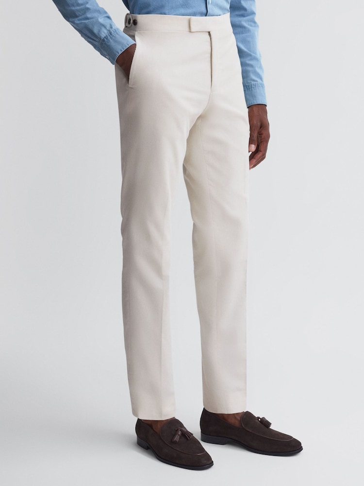 Pantalones de corte slim en pana Stadium de Reiss - Imagen 1 de 4