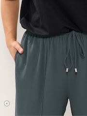Yours Curve Grey Wide Leg Trousers - Image 4 of 6
