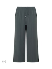 Yours Curve Grey Wide Leg Trousers - Image 5 of 6