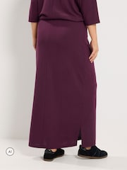 Yours Curve Purple Tube Skirt - Image 3 of 6
