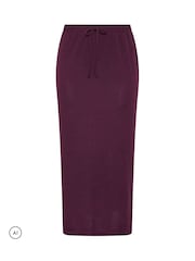 Yours Curve Purple Tube Skirt - Image 5 of 6