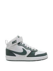 Nike Grey/White Youth Court Borough Mid Trainers - Image 1 of 12