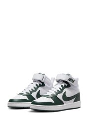 Nike Grey/White Youth Court Borough Mid Trainers - Image 5 of 12