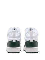 Nike Grey/White Youth Court Borough Mid Trainers - Image 6 of 12
