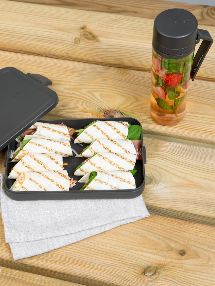 Brabantia Grey Make & Take Lunch Set - Water Bottle & Lunch Box - Image 1 of 8