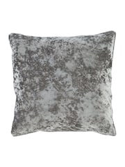 Catherine Lansfield Silver Crushed Velvet Cushion - Image 1 of 2