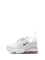 Nike White Infant Air Max 270 Trainers - Image 2 of 7