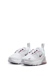 Nike White Infant Air Max 270 Trainers - Image 3 of 7