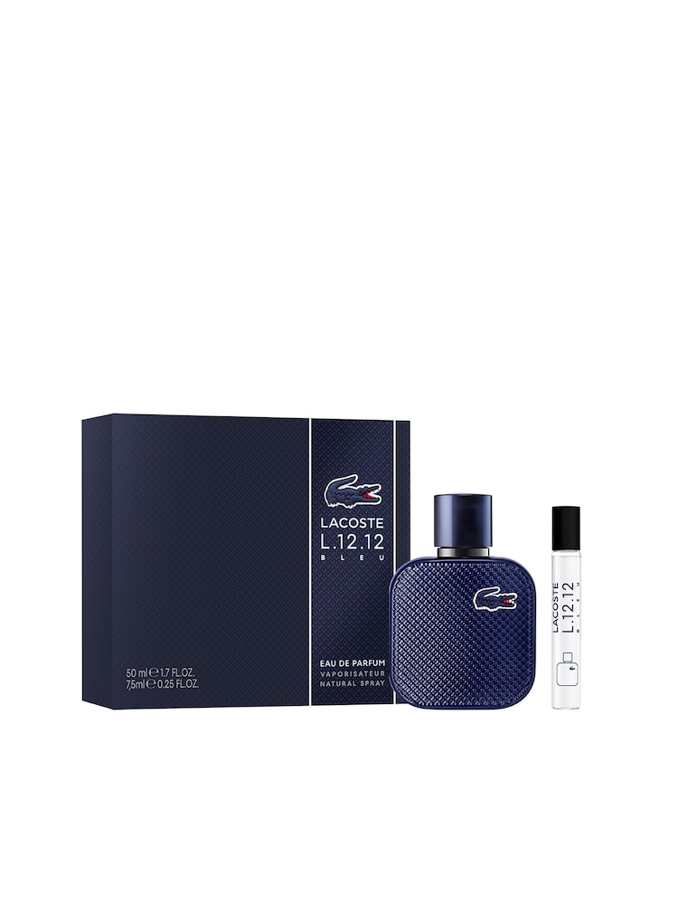 Lacoste L.12.12 Bleu Eau de Parfum 50ml Gift Set - Image 1 of 5 Lacoste L.12.12 Bleu Eau de Parfum 50ml Gift Set - Image 1 of 5