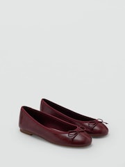 Mango Red Ballet Flat Pumps - Image 1 of 5