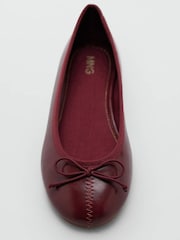Mango Red Ballet Flat Pumps - Image 3 of 5