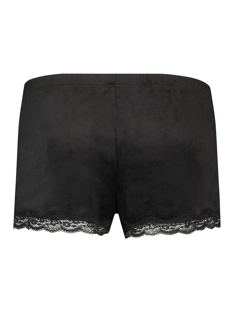 Hunkemöller Velvet Lace Black Shorts - Image 5 of 5 Hunkemöller Velvet Lace Black Shorts - Image 5 of 5