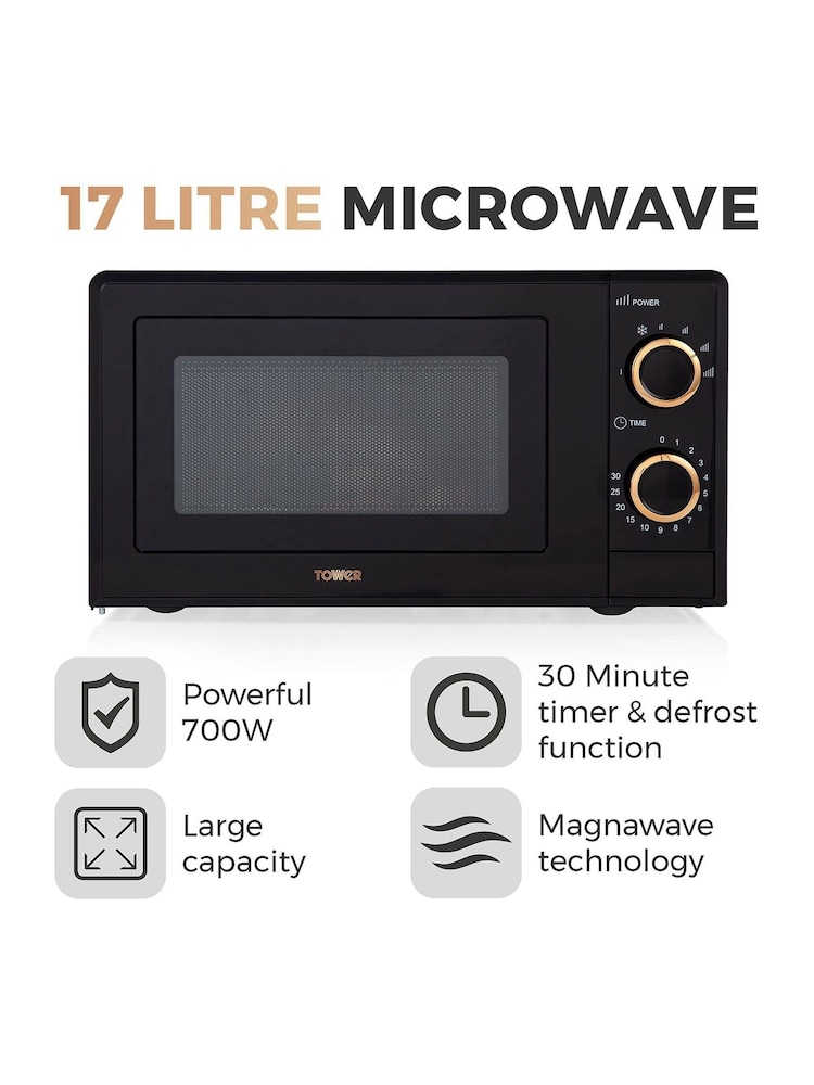 Tower Black 17L 700W Microwave - Image 2 of 8