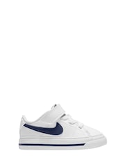 Nike White Infant Court Legacy Trainers - Image 1 of 9