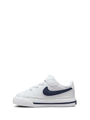 Nike White Infant Court Legacy Trainers - Image 4 of 9